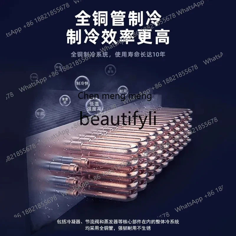 Z189  Commercial Four-Door Frost-Free Baking Refrigerator Stainless Steel Workbench Dumpling Quick-Freeze Freezer