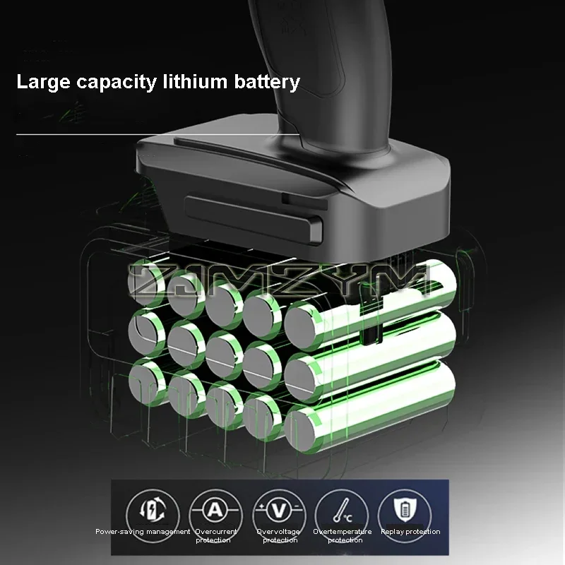 Wireless Impact Wrench Lithium Battery Rechargeable Electric Wrench Brushless Impact Wrench Car Repair Tool