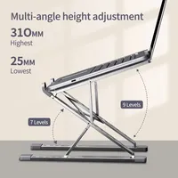 Laptop Stand Aluminum for Macbook Adjustable Portable More Stabe Laptop Stand Cooling Stand Foldable Notebook Holder