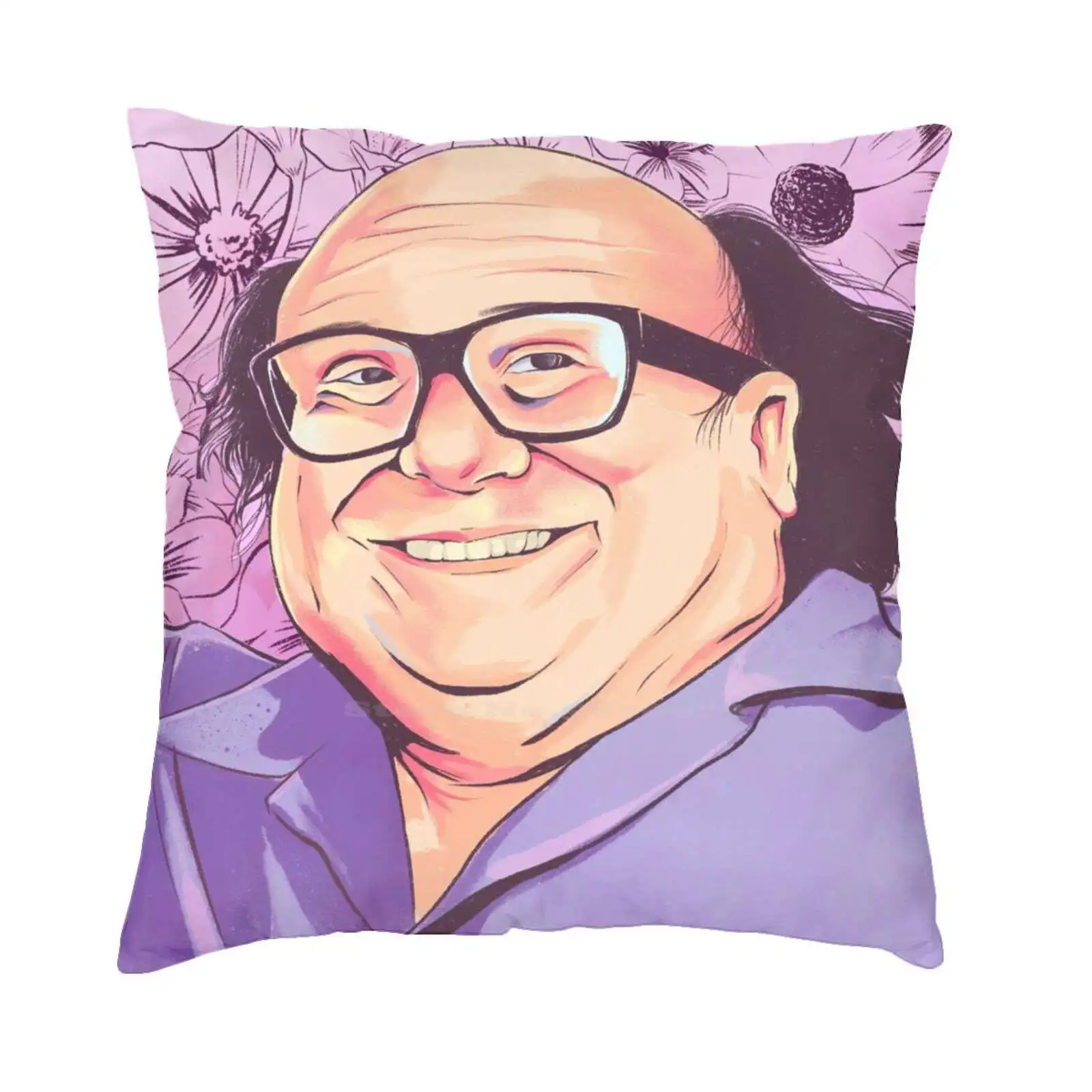 Lovely Danny Devito T-Shirt Cotton Tshirt Danny Devito Frank Reynolds Actor Flowers