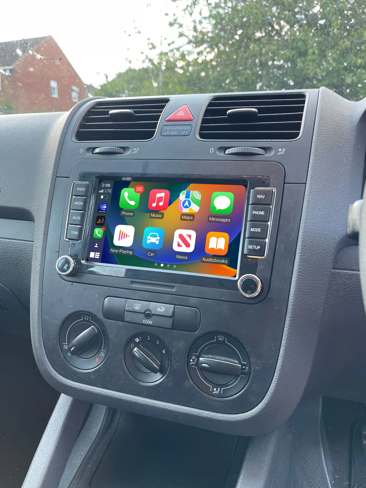 7 "9" CarPlay Android autoradio voor Volkswagen VW Golf Passat JETTA Skoda SEAT 2din GPS autoradio systeem - afbeelding 2