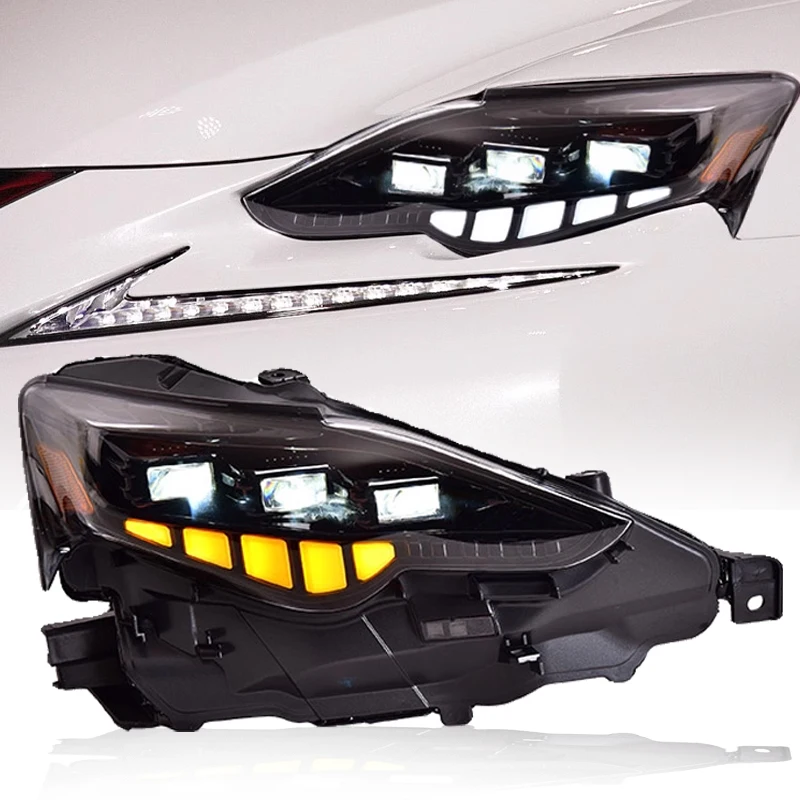 

STLFCar Lights for Lexus IS250 Headlight Projector Lens 2013-2016 IS300 Head Lamp LED Headlights Drl Automotive Accessories