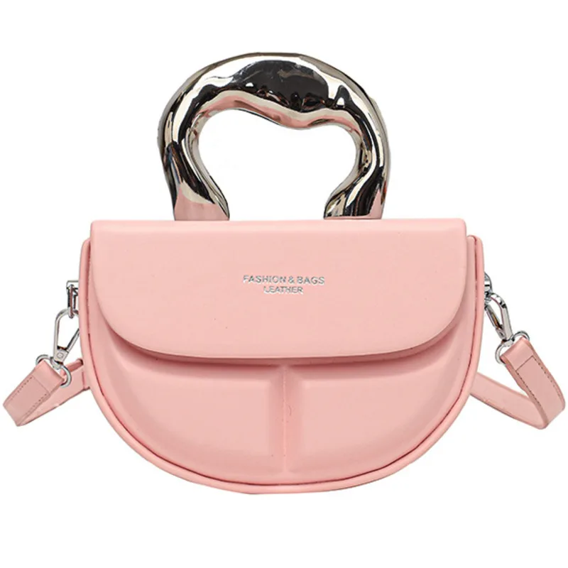 Half Round Messenger Bag Women's One Shoulder Handheld Casual New Fashion Handbags For Women Purse Crossbody High Quality Luxury