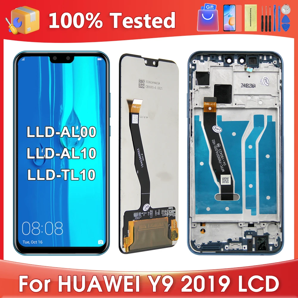 6.5\'\'For HUAWEI Y9 2019 For Enjoy 9 Plus JKM-LX1 LX2 LX3 AL00 LCD Display Touch Screen Digitizer Assembly Replacement