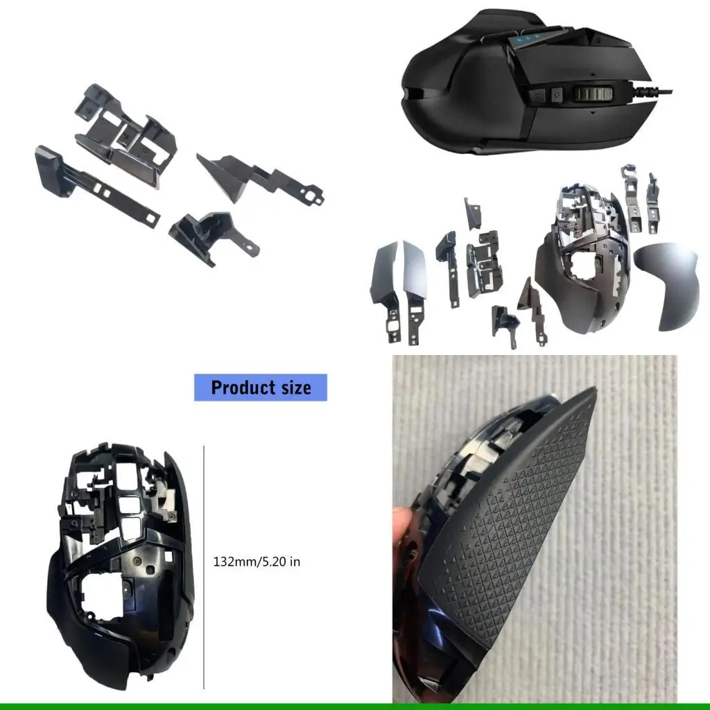 

U55C Radio Mouse Replacement Cover Set Tool Complimentary Installation Customizable Dyes Ergonomic Grip Recyclable Plastic