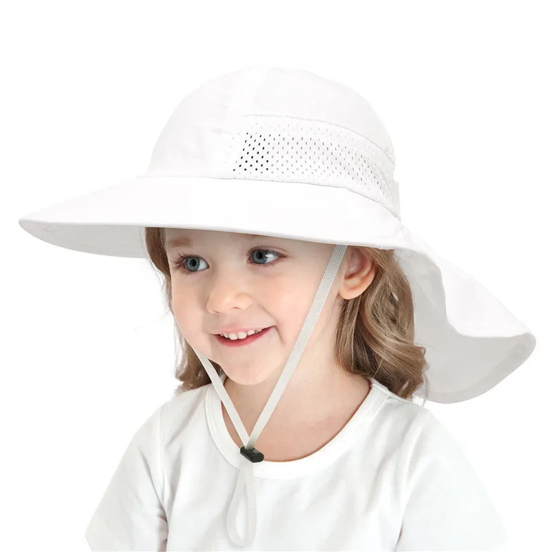 Summer Toddler Children Bucket Hat For Boy Girl Floppy Wide Brim Beach Sun Hat Outdoor Kids Fisherman Hats