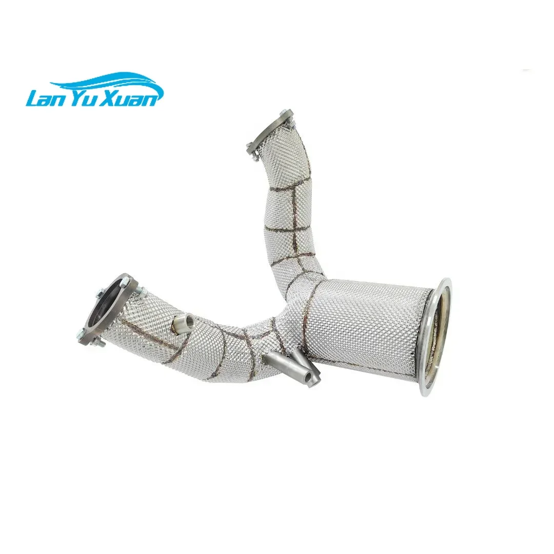 CSZ high flow catted downpipe for Porsche Cayenne 9Y0 3.0T V6 2019- performance exhaust sport cat downpipe