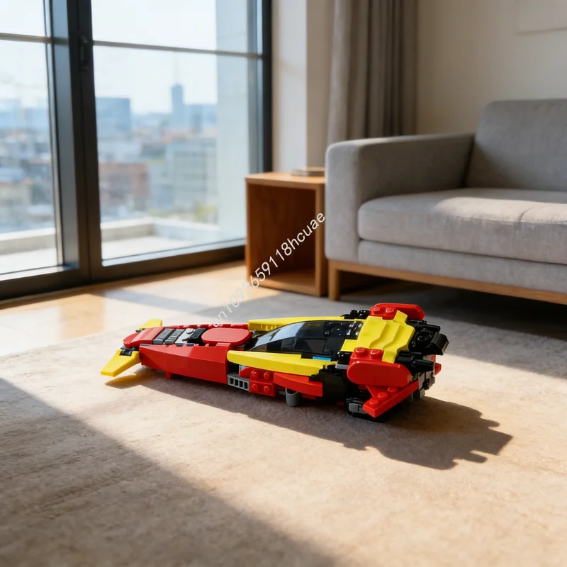 

195 деталей MOC Fast Rmx ZIRO: Конструктор-модель для сборки, архитектурный, развивающий, креативный, идеальный подарок на Рождество, игрушка для обучения