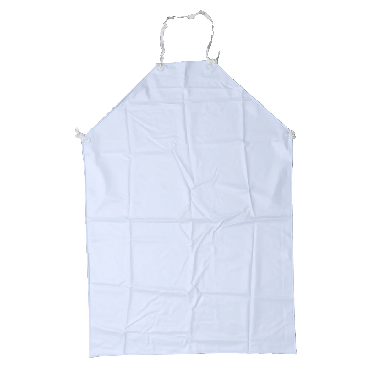

Waterproof PVC Apron 110x80cm White Heavy Duty Industrial Vinyl Bib Protects Water Chemicals Paint Oil Grease Kitchen Cleaning