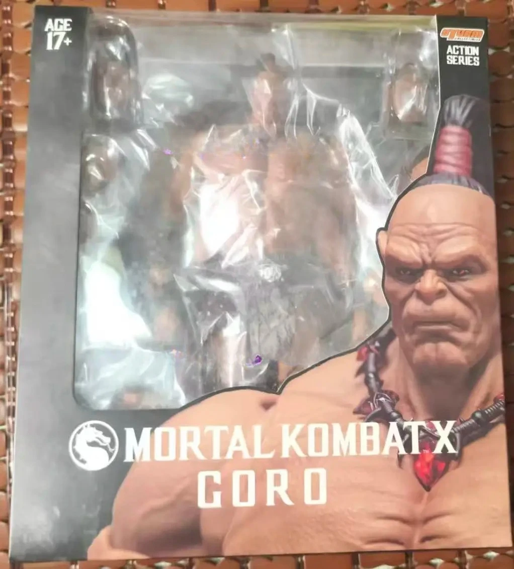 متوفر في المخزون ألعاب العاصفة الأصلية Storm Mortal Kombat GORO أنيمي نموذج لجسم مجموعة لعبة هدية