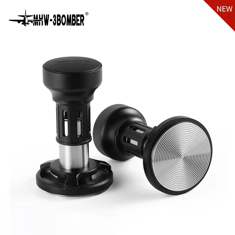 MHW-3BOMBER Coffee Tamper 51/53/58mm Constant Pressure Impact Espresso Tamper 4-Spring Loaded Tamper Barista Coffee Accessories