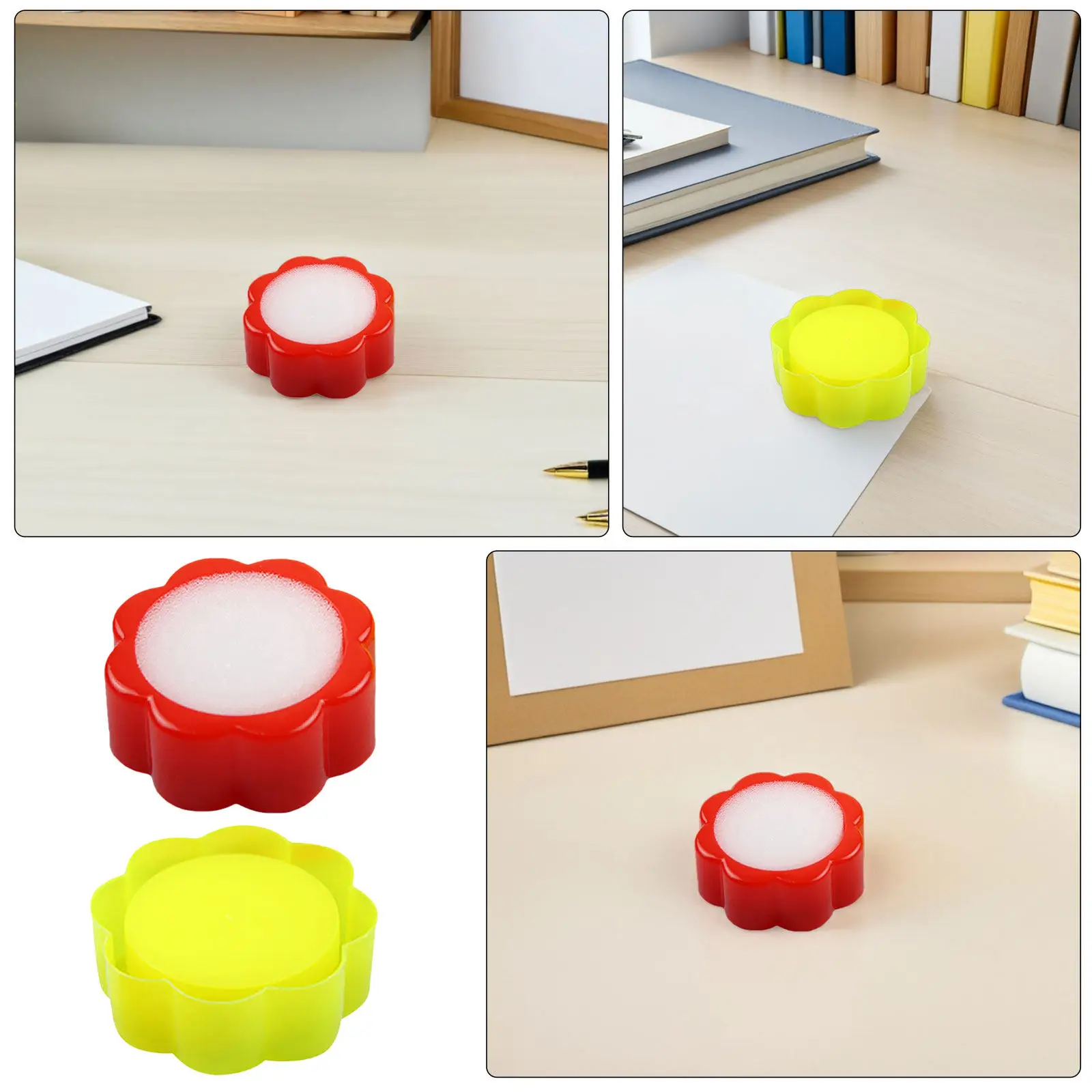 24Pcs Sponge Finger Moistener Ergonomic Flower Finger Wetting Tool Cash Counting Document Sorting Moistener