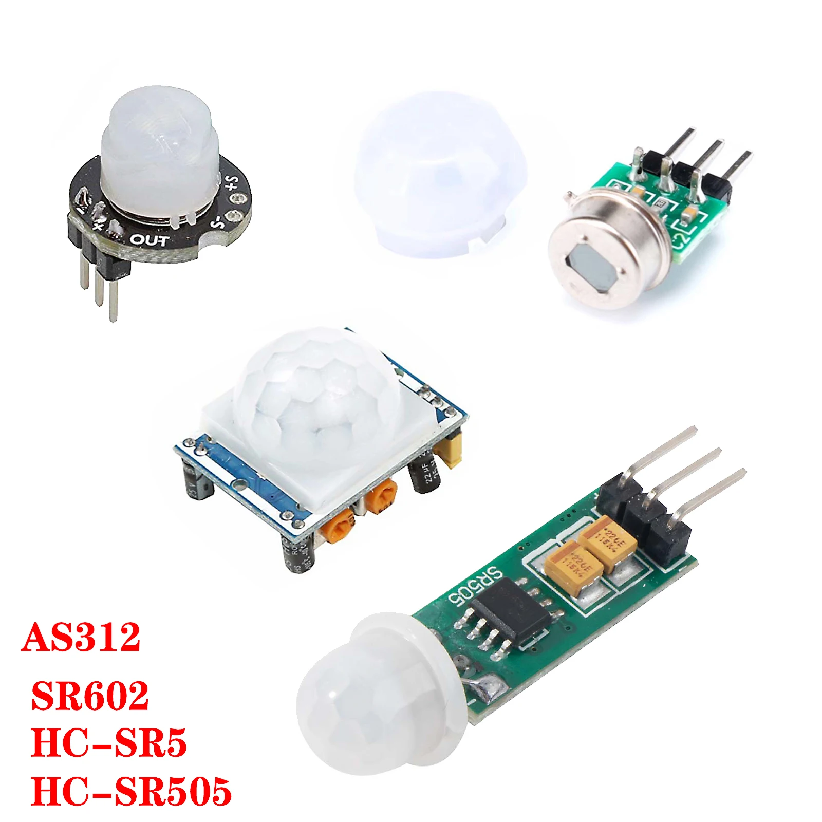 IR Pyroelectric Infrared Module Adjust HC-SR501 SR505 SR602 Human  Sensing Electronic Mini PIR Motion Sensor Detector