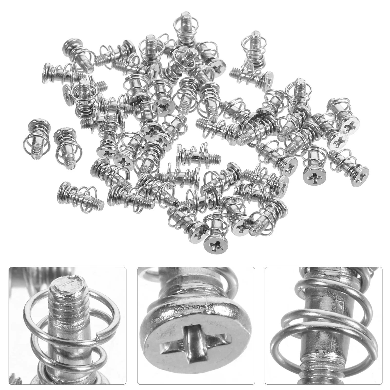 

50 Pcs Radiator Screws Transfer Replace Heatsink Mounting Plain Carbon Steel Card Back Plate Spring for Gpu
