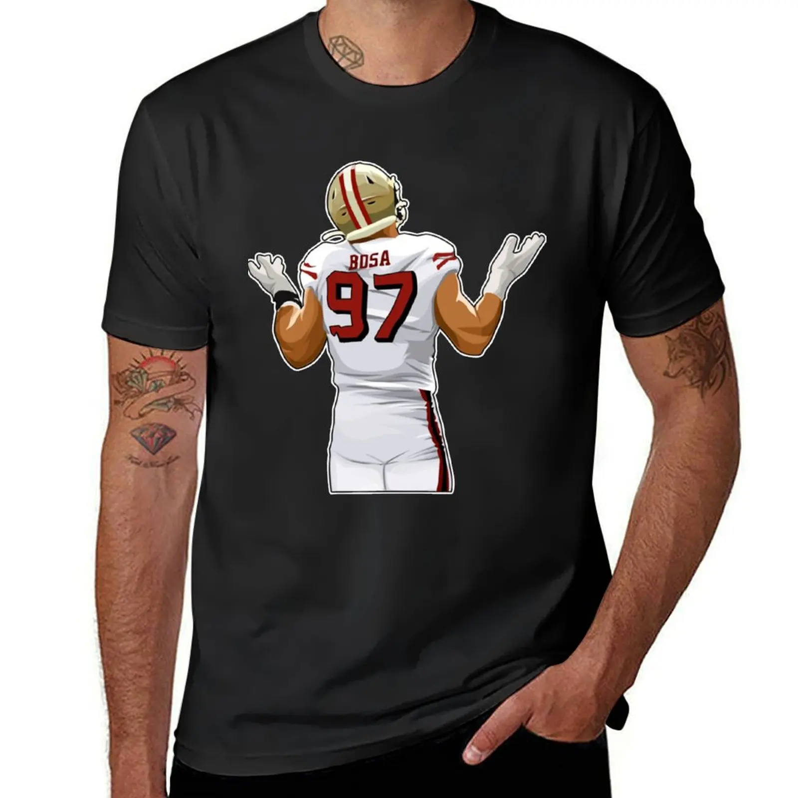 Nick Bosa After Sacking T-Shirt plus sizes customizeds korean fashion anime clothes men clothing