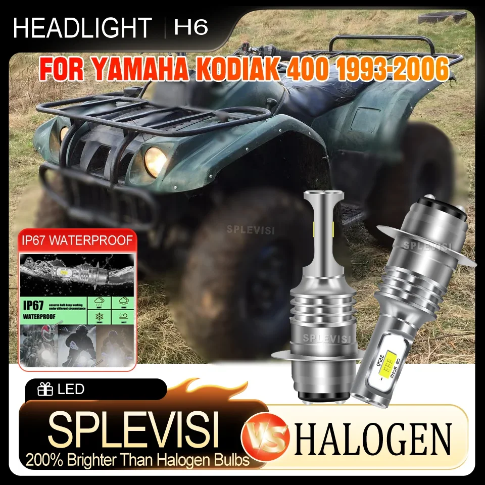Easy Fit Shockproof CSP chip motorcycle Headlight For Yamaha Kodiak 400 1993 1994 1995 1996 1997 1998 1999 2000 2001 2002-2006