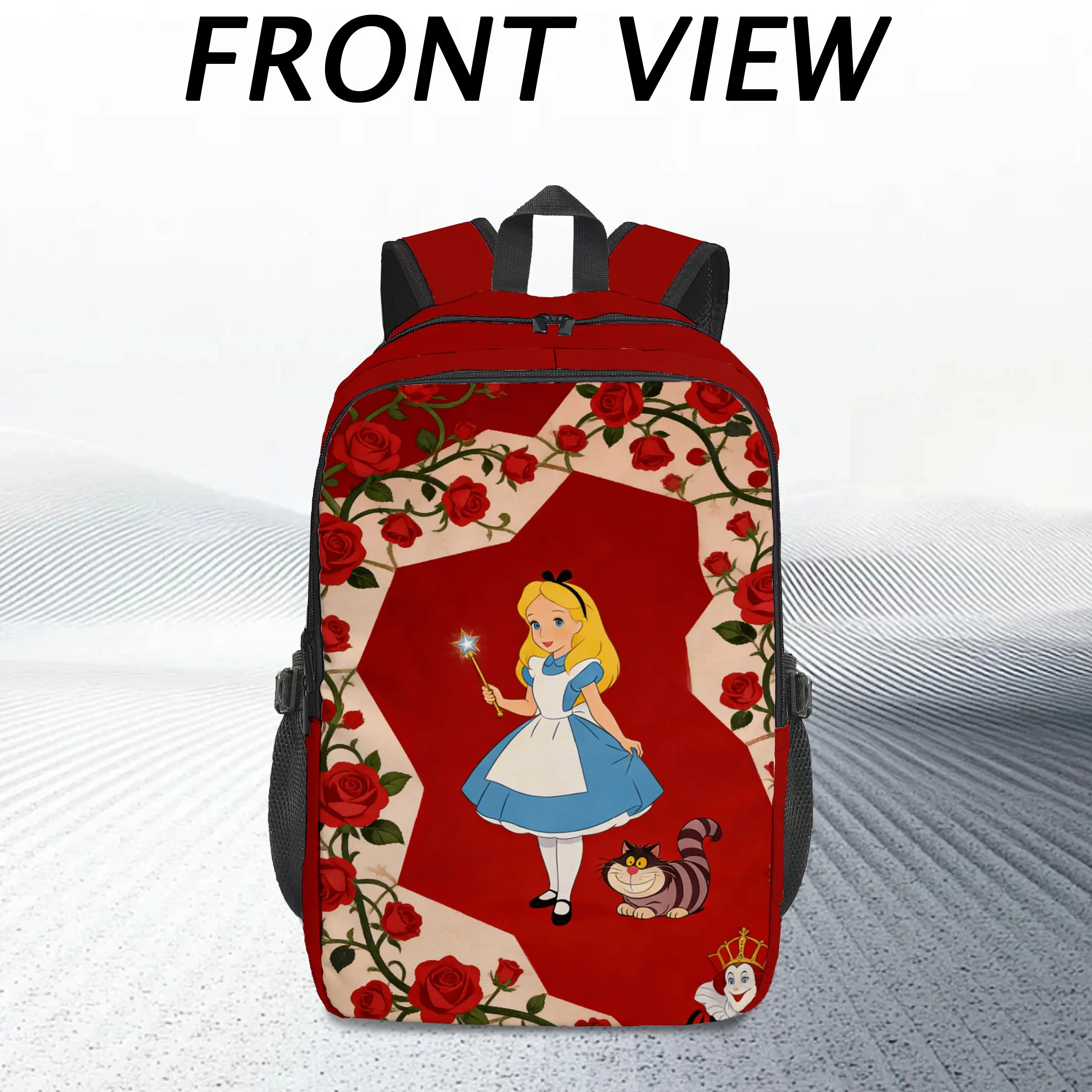 

1 шт. Рюкзак Disney Alice, модный и простой, приятный в подарок, унисекс, стиль для пары, большая вместимость, высокое качество