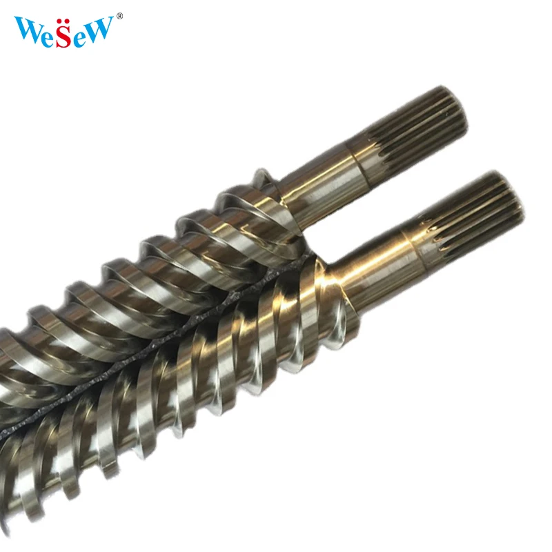 

Wesew Injection Molding Screw Custom Design parallel twin Barrel screws for machines used for moulding pneumatic tires