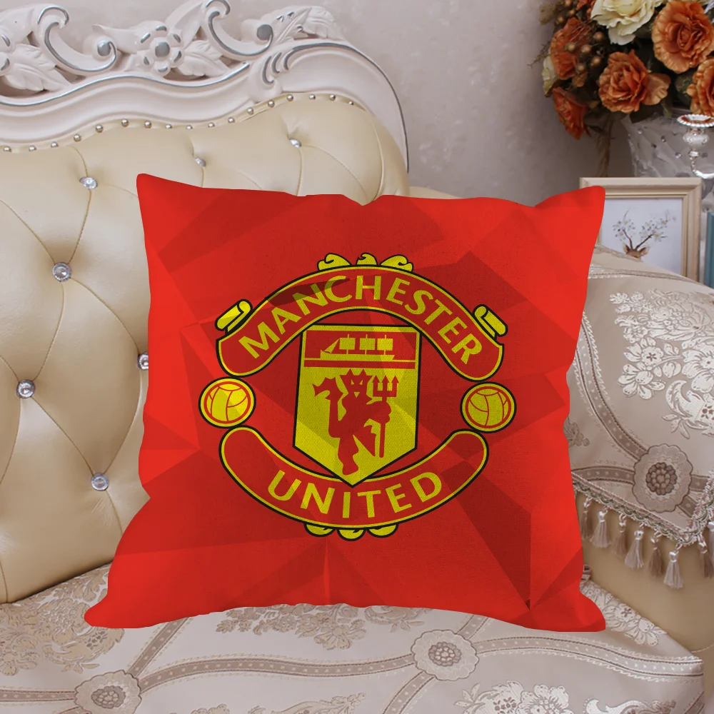 Cushion Cover Pillow Cover Pillowcase Decorative Pillows Manchester U-united Fc Decorative Pillowcases 45x45 Cushions Covers