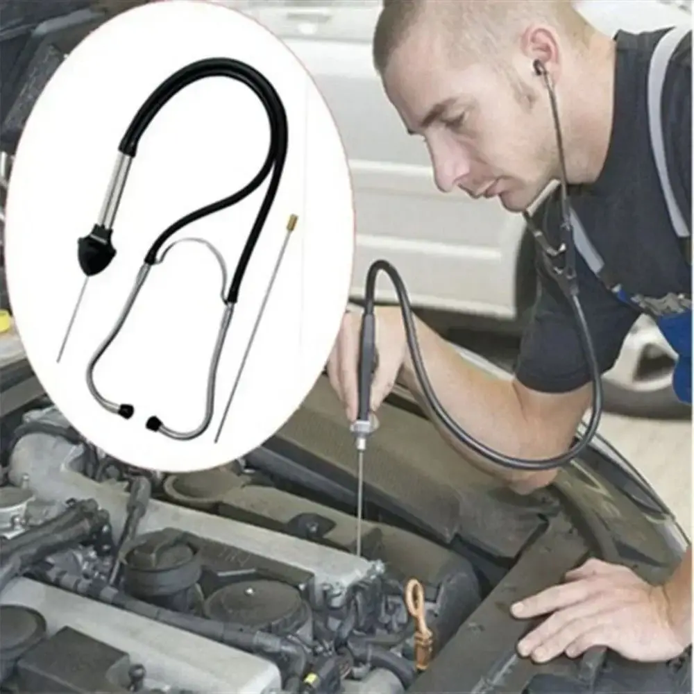 Stainless Steel Car Cylinder Stethoscope Car Engine Block Diagnostic Car Repair Tool Mechanics Stethoscope