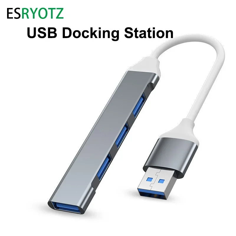 USB Type C HUB MINI USB2/3 Multi 4 Port 4 in 1 Aluminum Alloy Splitter Adapter OTG For Samsung Macbook Pro Air PC Notebook