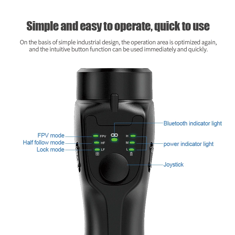 Câmera profissional de vídeo Steadicam compatível com celular Gopros Gimbal de 3 eixos com preço mais barato