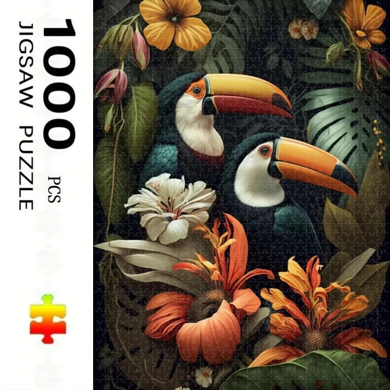 

1000 Pcs Wildlife Theme Puzzle Home Decor Adults Puzzle Games Family Fun Floor Puzzles Educational Toys for Kids