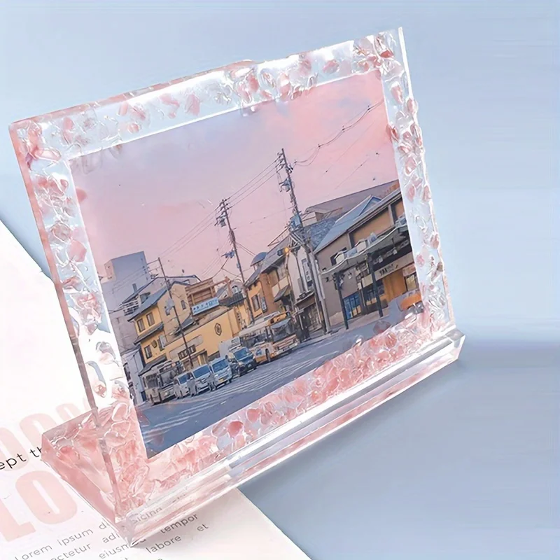 DIY Silicone Photo Frame Mold - Create Stunning Transparent Picture Holders for Home Decor with Resin Epoxy Casting Kit