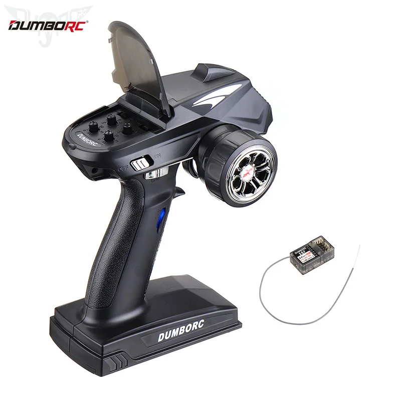 DumboRC X4 2.4G 4CH Transmissor Controle Remoto com Receptor X6F X6DC Com Luz DC para MN-90 Rc Car Boat