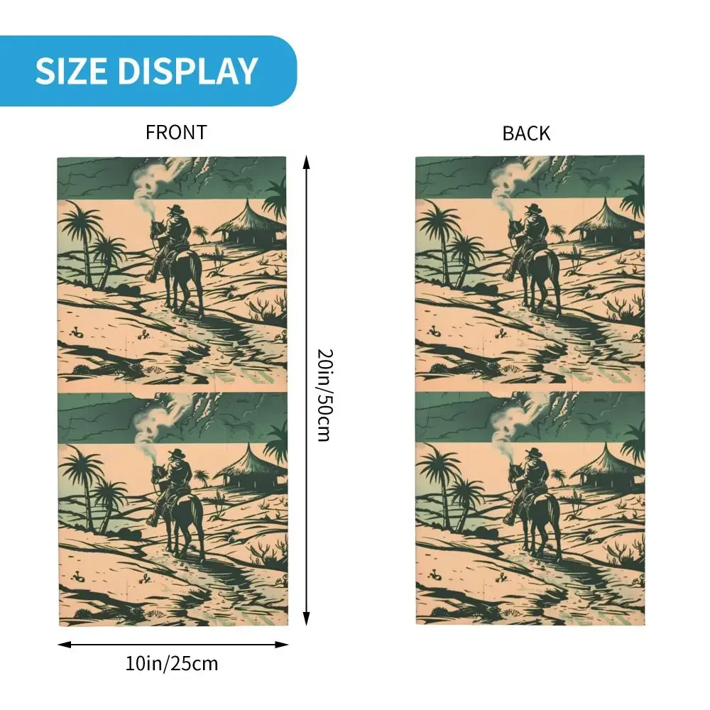 وايلد ويست كاوبوي وشاح منديل الرقبة قناع الوجه البوليستر #5