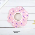 Pink water droplets