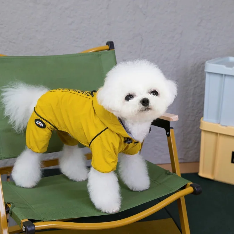 Waterproof Pet Jumpsuits Winter Fleece Dog Clothes Coat with D-ring For Small Dogs Yorkshire Bichon Puppy Clothing ropa perro
