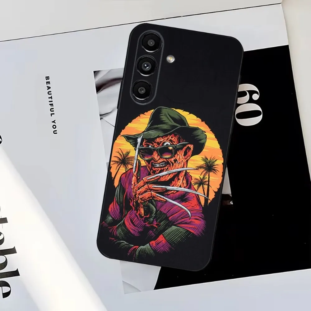 F-Freddy Krueger  Phone Case For Samsung S25,S24,S23,S22,S21,S20,S10,Ultra,Plus,Lite,FE,Soft Silicone Black Cover