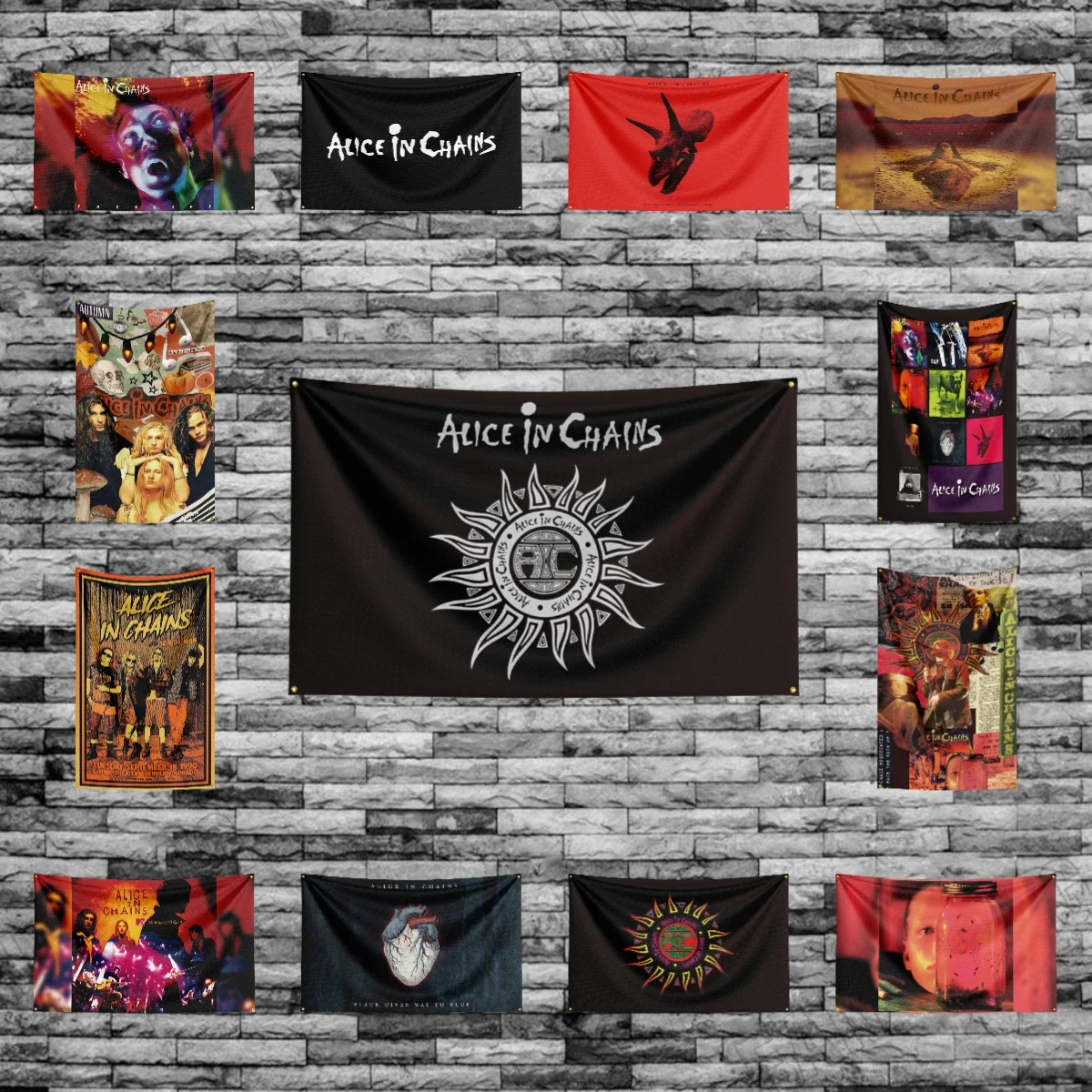 3x5 Ft Heavy Rock Band-Alice in Chains Flag Polyester Digital Printing Banner for Bedroom Wall Art Out Door Tapestry Decoration