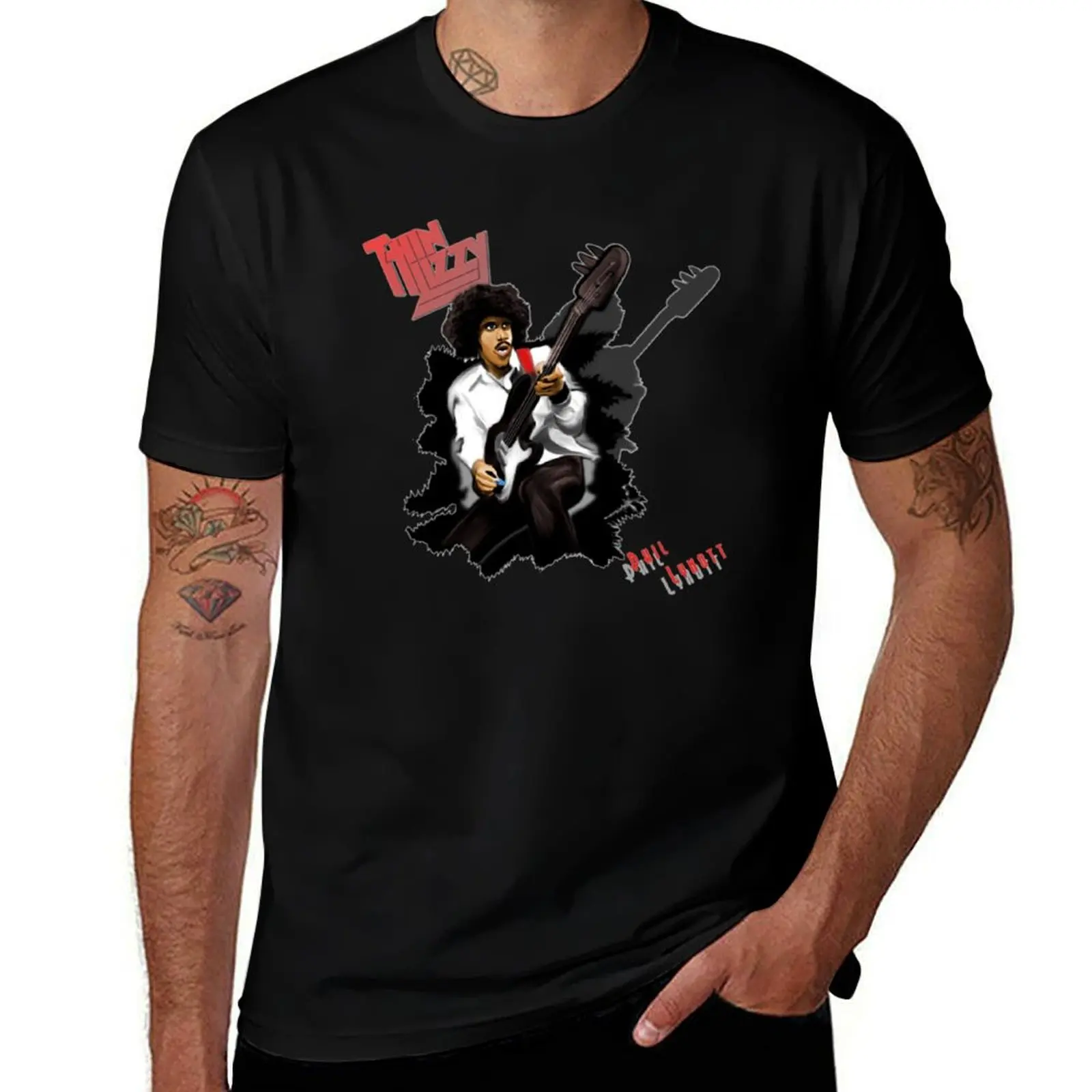 

Thin Lizzy Phil Lynott T-Shirt cotton graphic tees valentines boutique clothes mens big and tall t shirts