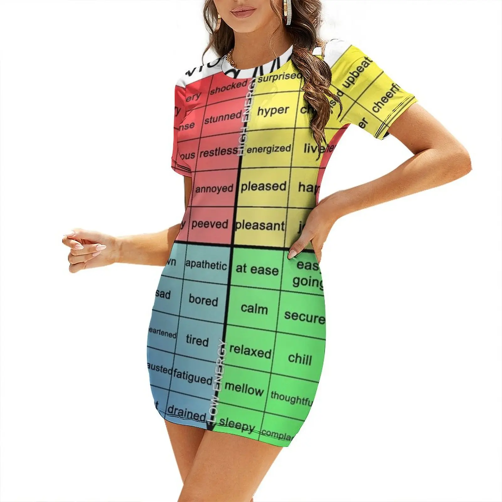 

Mood Meter Short-Sleeved Dress dresses for prom Elegant gowns Prom gown prom dresses Dress