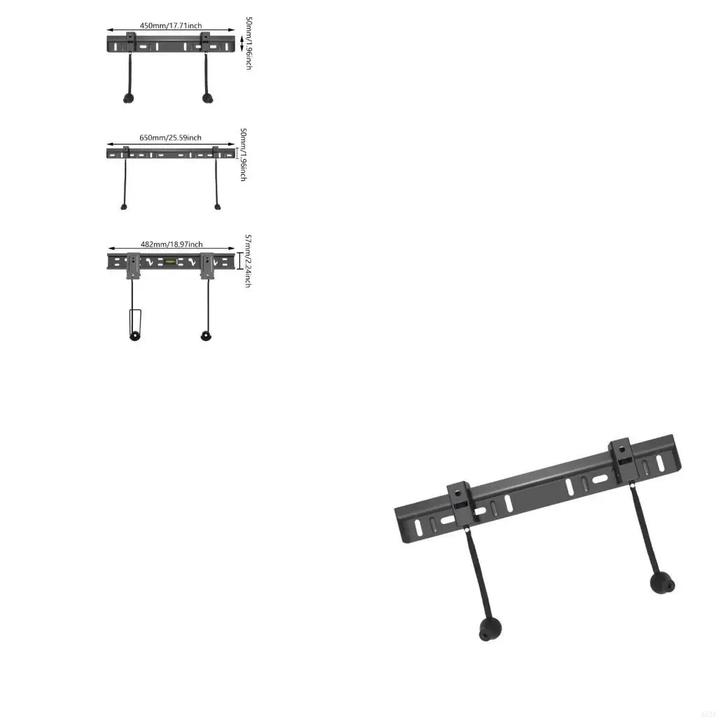 462E No Studs Wall Mount Low Profile for Most 32-55