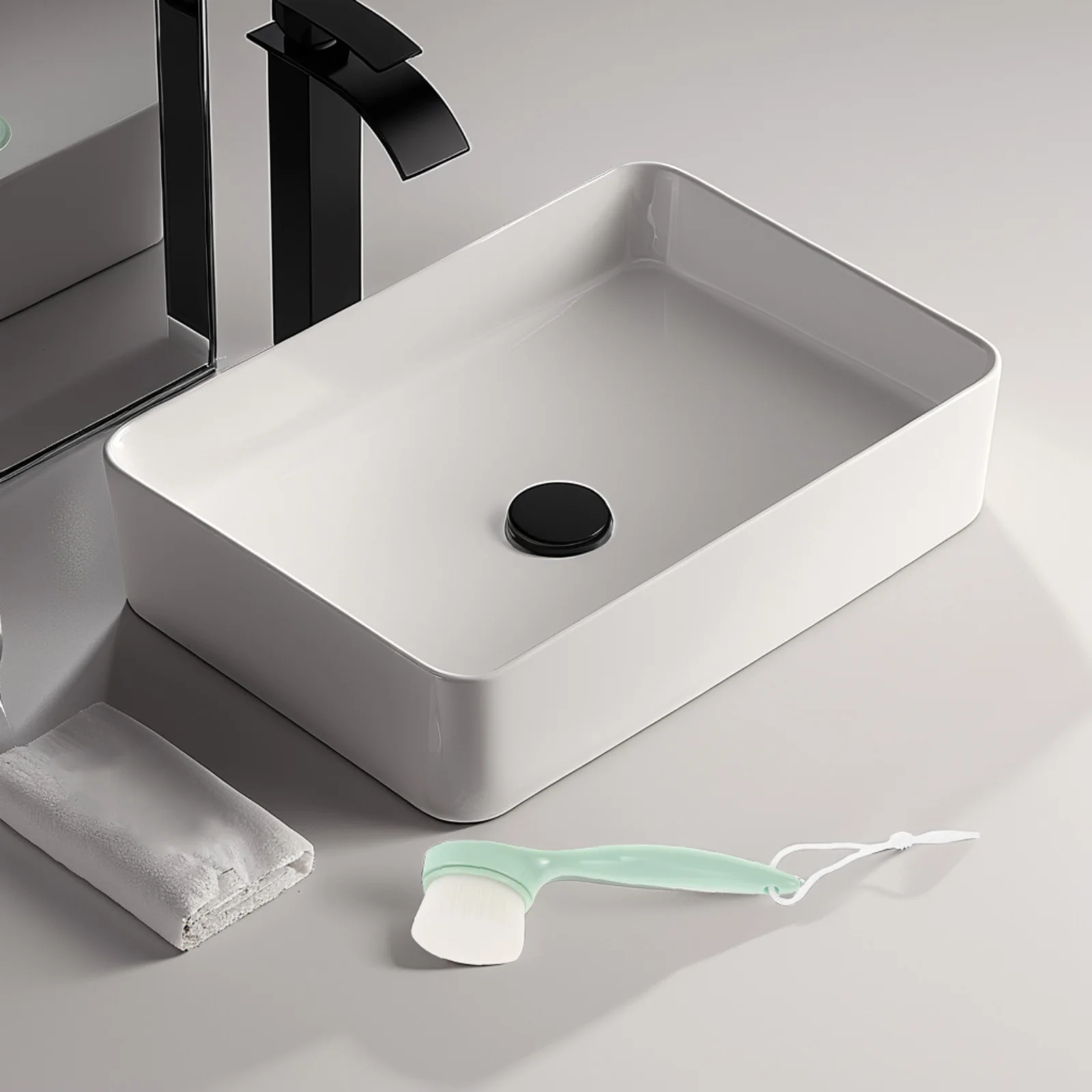 แปรงหน้าแบบนุ่มด้ามยาวสำหรับทำความสะอาดอย่างอ่อนโยนขัดผิวและนวดเครื่องขัดผิวหน้าเครื่องมือดูแลผิวสำหรับการล้างหน้าทุกวัน