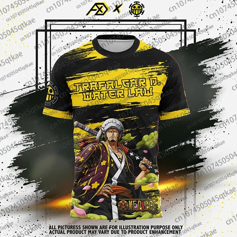 Anime uma peça luffy zoro camiseta impressão 3d roupas moda streetwear camiseta verão manga curta esporte unisex cosplay tshirt