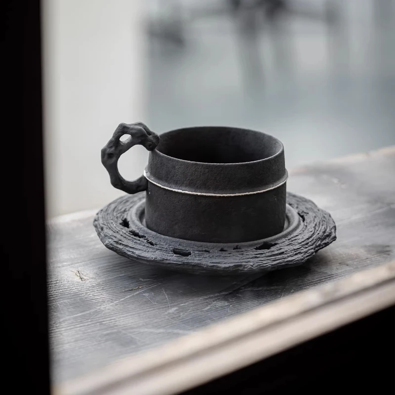 

Керамическая чашка для воды, набор блюдец, ретро-арт, дизайн, креативный подарок на день рождения, чашка для кофе, завтрака, посуда, товары для дома