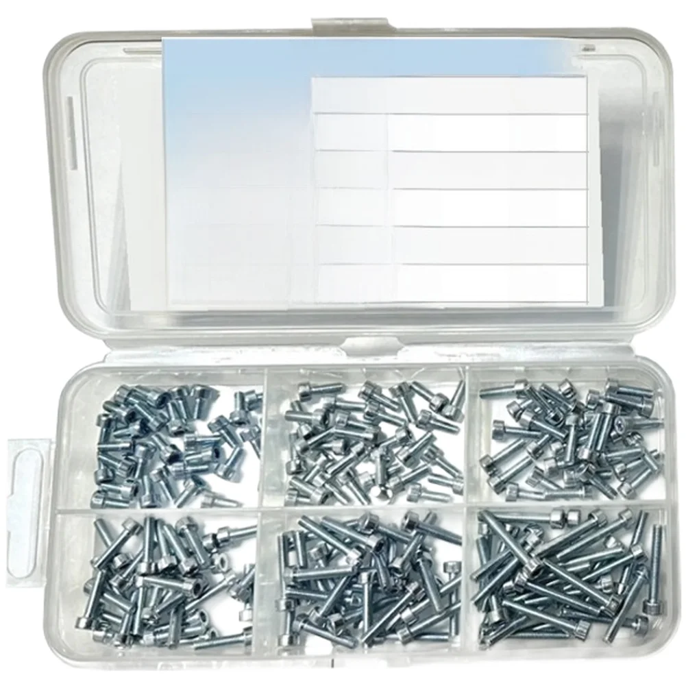 Metric Fasteners Hex Socket Screws Hobby Model Building 13.2*6.8*2.3cm Compact Storage Screw Set Various Lengths