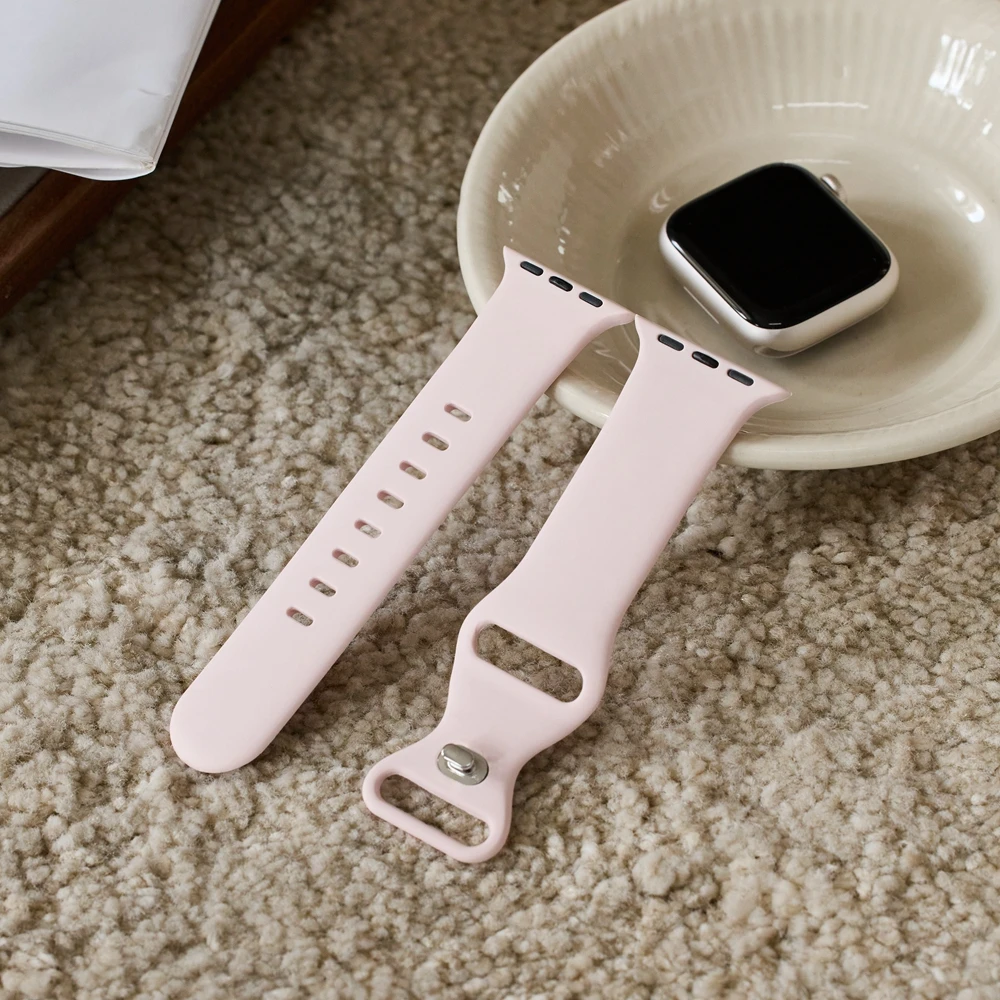 4 Pack Silicone FOR Apple Watch Band For Women Sport 38mm 40mm 41mm 42mm 44mm 45mm 49mm Correa strap for iwatch