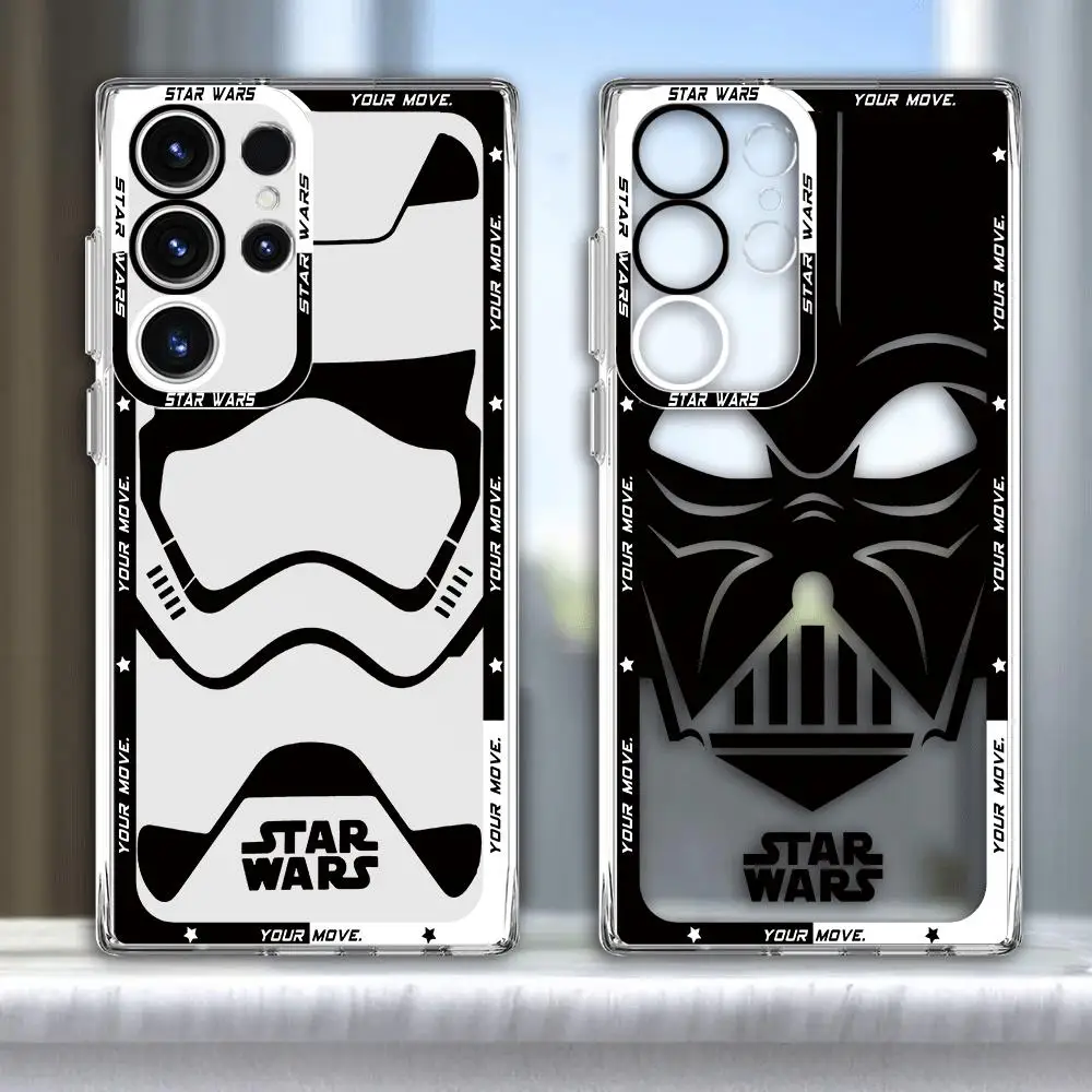 Phone Case for Samsung Galaxy S24 Ultra S21 S20 FE S23 FE S10 S22 Plus Note 20 Ultra 10 Disney W-Wars S-Star Cover