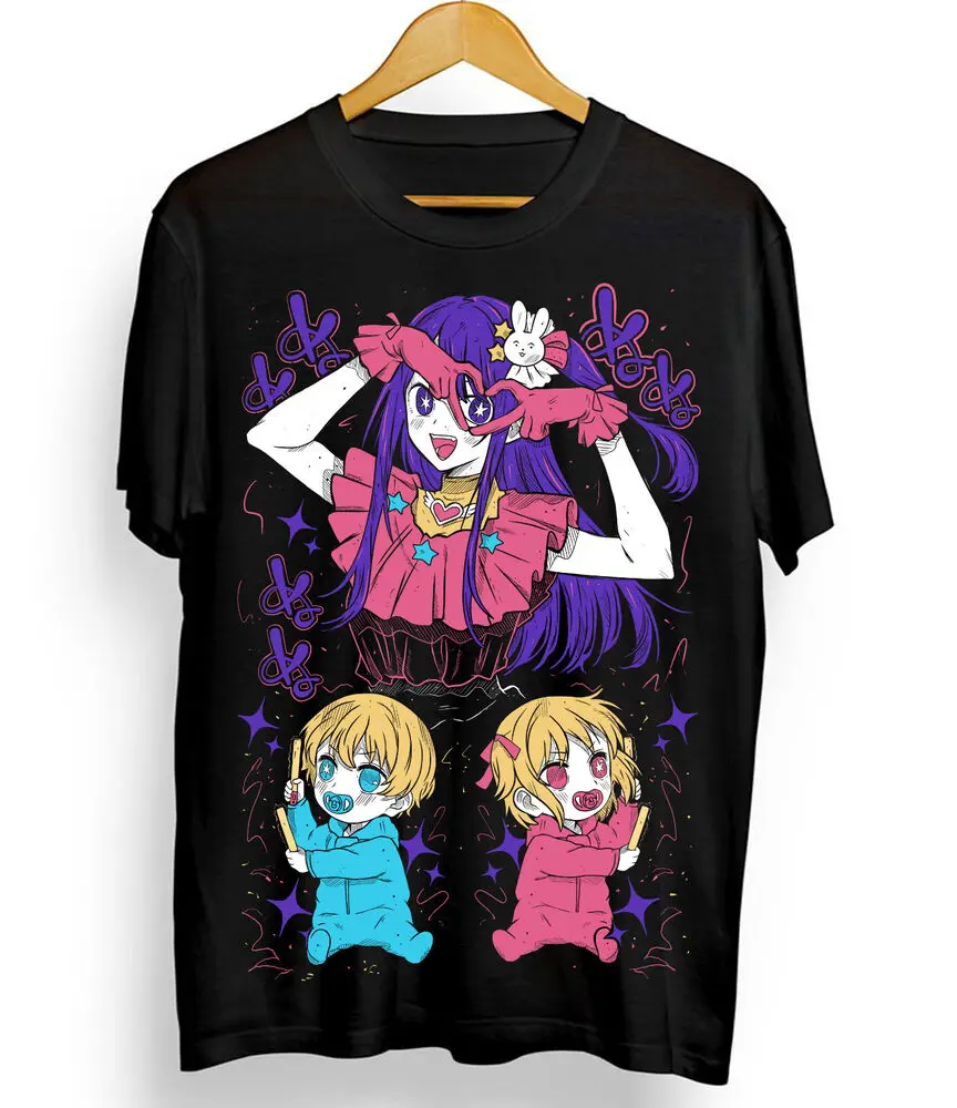 Oshi No Ko T-Shirt Ai Hoshino Girl Call Of The Night Anime Tshirt All Size