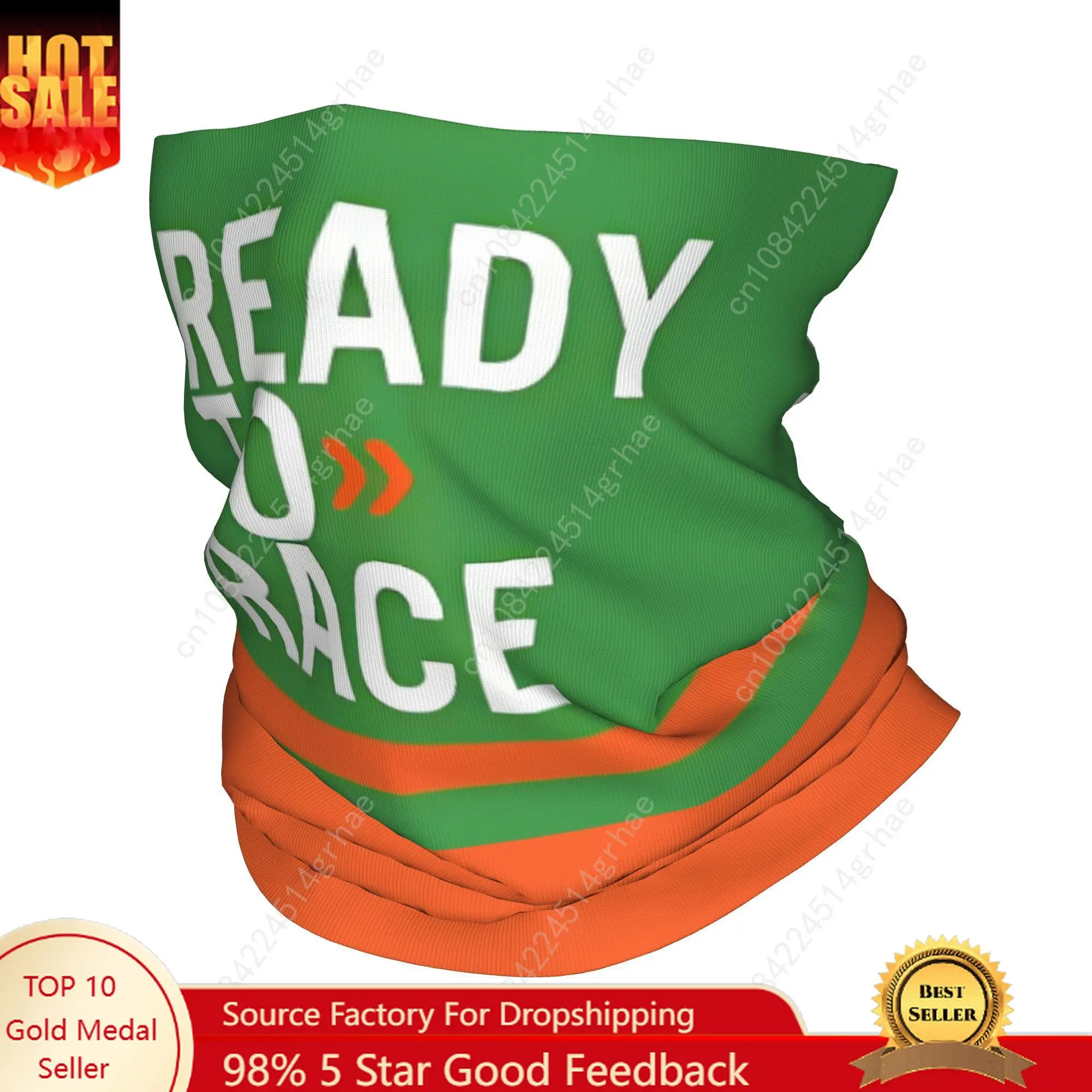 

Custom Motor Ready To Race Bandana Winter Neck Warmer Men Windproof Wrap Face Scarf for Hiking Bike Classical Gaiter Headband