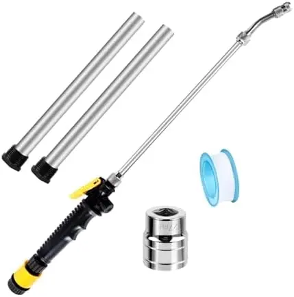 

5 Pack RV Anode Rods & Flush Kit – 9.25" Aluminum for Suburban, Mor-Flo – Extends Water Heater Life