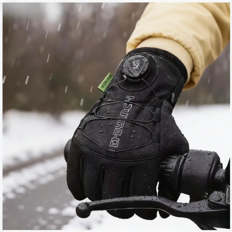 Touchscreen-Motorradhandschuhe, Winter-Fahrradhandschuhe, winddicht, wasserdicht, Sport, Reiten, Ski, Laufen, Handschuhe, Outdoor, kaltes Wetter