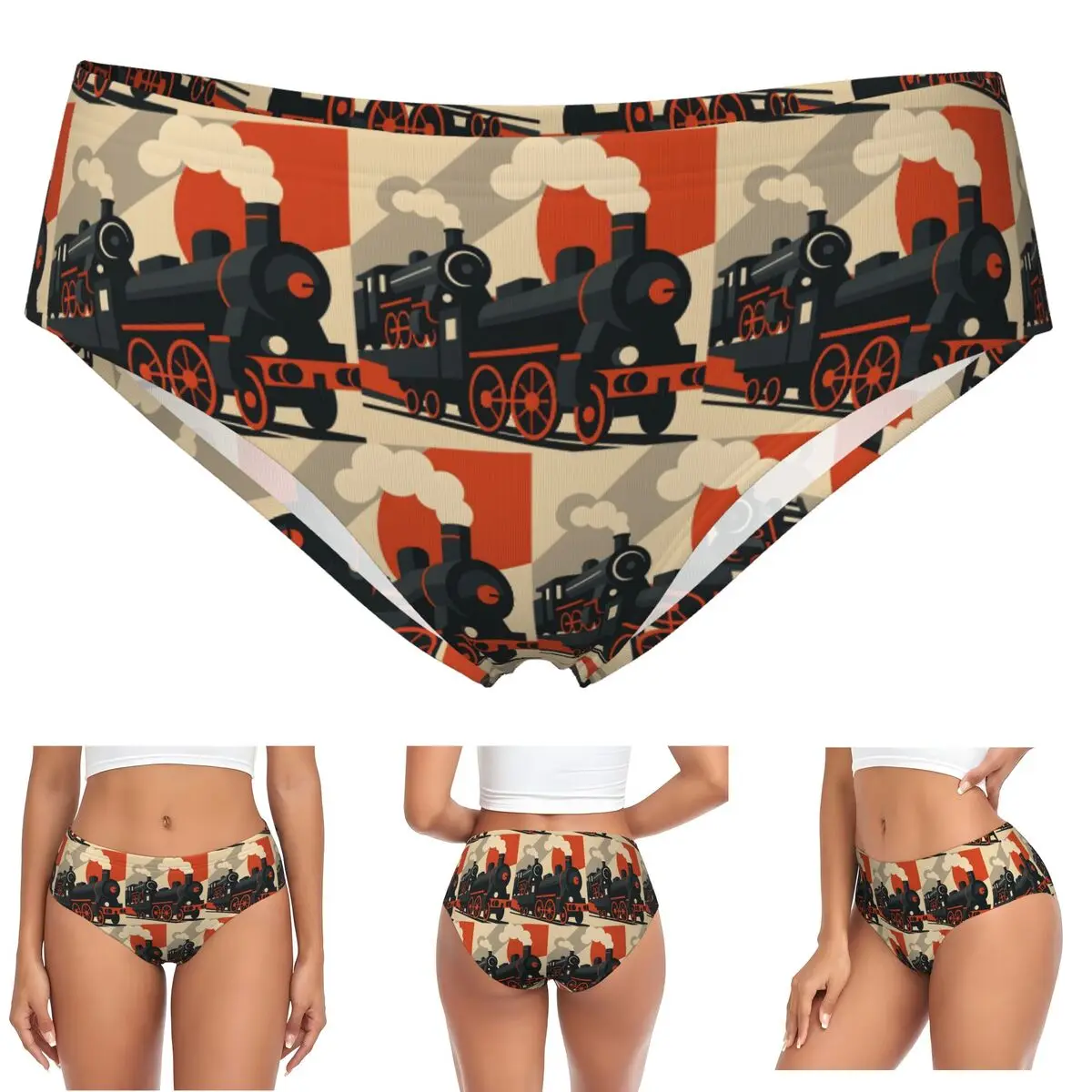 

Трусики с паровозю на заказ, женские удобные трусы, нижнее белье, дышащие женские трусы