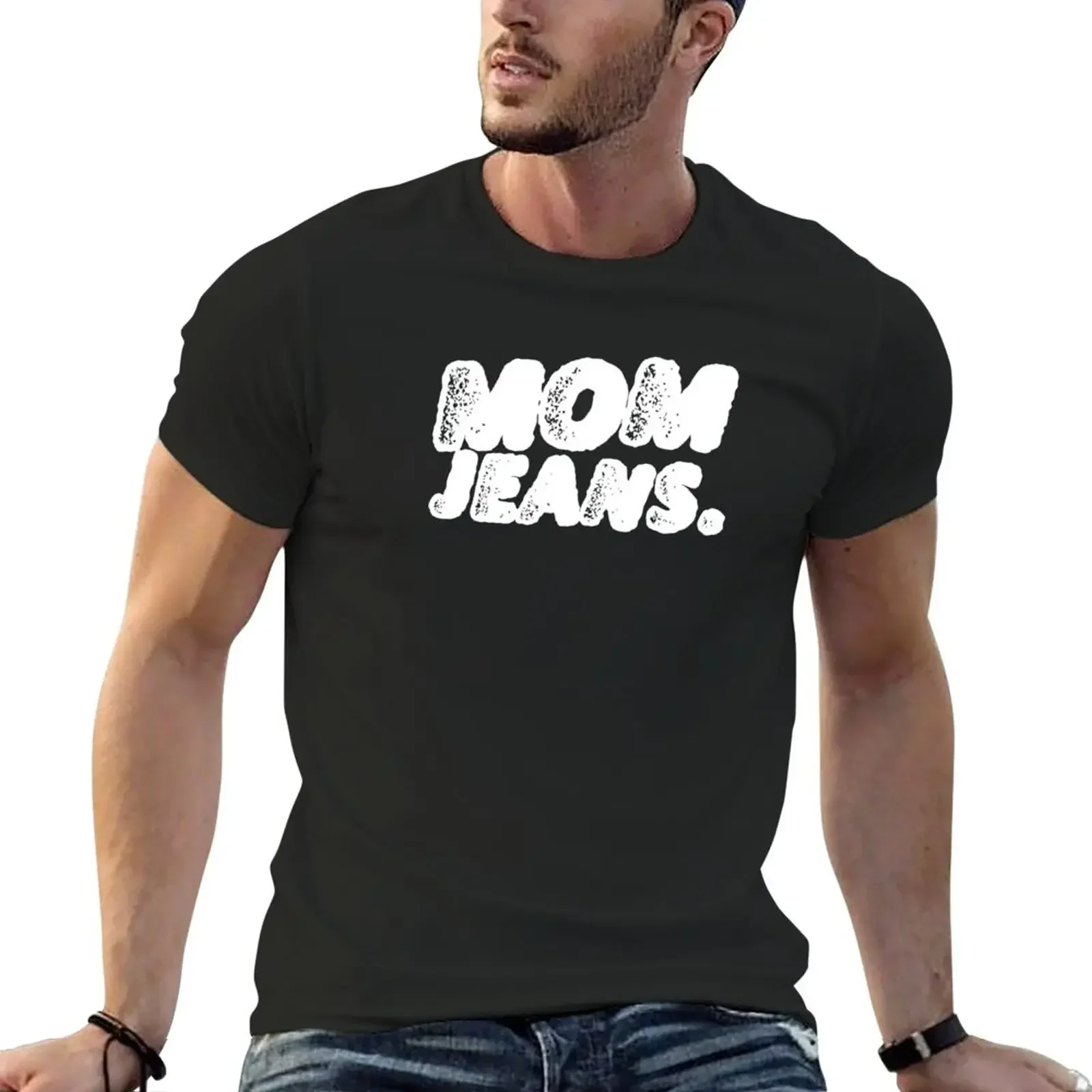 Mom Jeans Band Logo T-Shirt graphic t shirt vintage anime tshirt mens champion t shirts