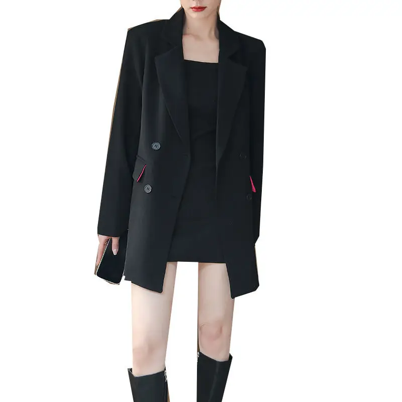 A popular jaqueta casual de tamanho grande feminina na primavera coreana novo estilo com design solto sentido elegante individual